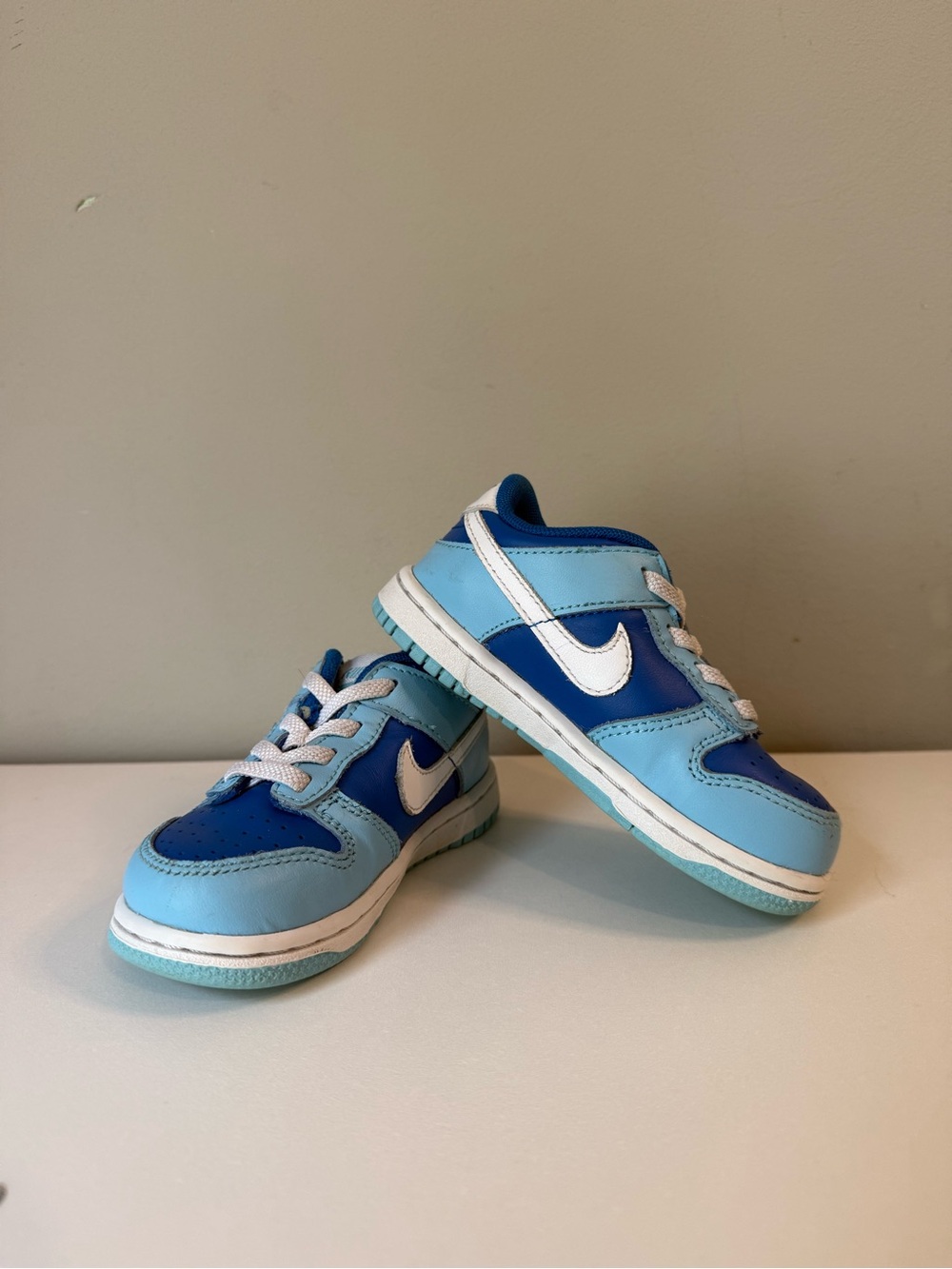 Nike Kids' Dunk Low-Top Sneakers Blue/Light Blue